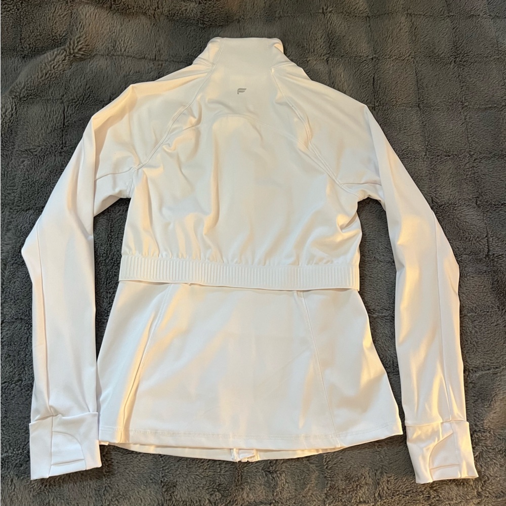 Fabletics White Zip-Up Jacket - Picture 2 of 6